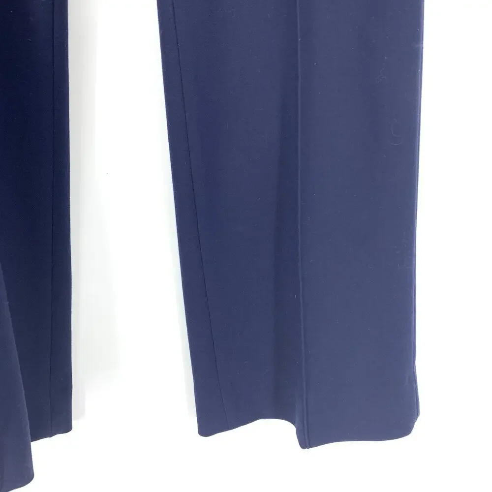 J.Crew Seamed Front Trouser Dress Pants Womens Size 6 Navy Blue